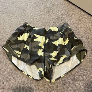 Army print lululemon athletic shorts